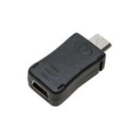 Logilink Logilink miniUSB Female to microUSB Male adapter Black AU0010