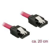 DeLock DeLock Cable SATA 6 Gb/s female straight > SATA female straight 20cm Red Metal 82675