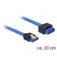 DeLock DeLock Extension cable SATA 6 Gb/s receptacle straight > SATA plug straight 20 cm blue latchtype 84971
