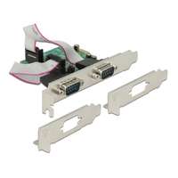 DeLock DeLock PCI Express Card to 2x Serial RS-232 high speed 921K with voltage supply 89641