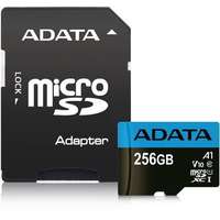 A-Data A-Data 256GB microSDXC Premier UHS-I Class10 V10 A1 + adapterrel AUSDX256GUICL10A1-RA1