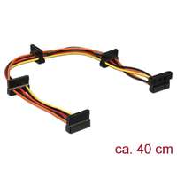 DeLock DeLock Power SATA 15 pin plug > 4x SATA 15 pin receptacle 40 cm multicolour cable 60141