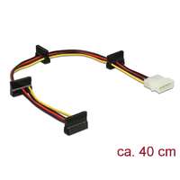 DeLock DeLock Power Molex 4 pin plug > 4x SATA 15 pin receptacle cable 0,4m 60142