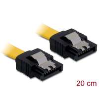 DeLock DeLock SATA 20cm straight/straight metal yellow Cable 82476