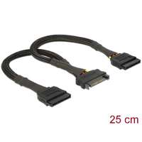 DeLock DeLock SATA 15 pin female > 2x SATA 15 pin male 25cm Power Cable 60135