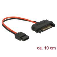 DeLock DeLock SATA 15 pin plug > Power Slim SATA 6 pin receptacle Power cable 10cm 84873