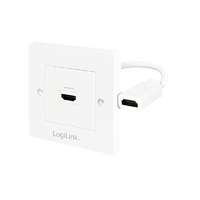 Logilink Logilink HDMI Wall Plate with 1x HDMI female White AH0014
