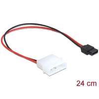 DeLock DeLock Power Cable Molex 4 pin plug to Slim SATA 6 pin receptacle 24.5 cm 82913