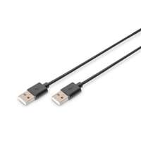 Assmann Assmann USB connection cable, type A 1m Black AK-300100-010-S