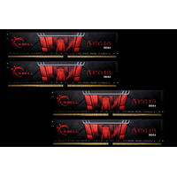 G.SKILL G.SKILL 64GB DDR4 3200MHz Kit(4x16GB) Aegis Black F4-3200C16Q-64GIS