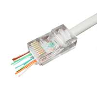 Gembird Gembird Universal pass-through modular UTP plug RJ45/8P8C 10 pcs per bag LC-PTU-01/10