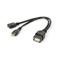 Gembird Gembird A-OTG-AFBM-04 USB OTG AF + Micro BF to Micro BM cable 0,15m Black