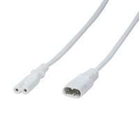 Logilink Logilink Power cord extension IEC C8 male to IEC C7 female 2m White CP132