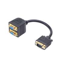 Gembird Gembird CC-VGAX2-20CM VGA splitter cable 0,2m Black