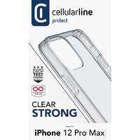 Cellularline Cellularline Back cover with protective frame Clear Duo for iPhone 12 Pro Max, transparent CLEARDUOIPH12PRMT