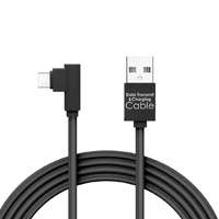 Delight Delight USB Type-C 90° Adatkábel 2m Black 55444C-BK