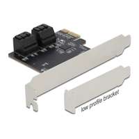 DeLock DeLock 4 port SATA PCI Express x1 Card Low Profile Form Factor 90010