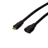 Logilink Logilink CU0125 USB2.0 microUSB/M - Micro-USB/F cable 5m Black