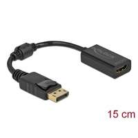 DeLock DeLock Adapter DisplayPort 1.1 male to HDMI female Passive 0,15m Black 61011