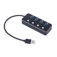 Gembird Gembird UHB-U3P4P-01 4-portos USB3.1 HUB Black
