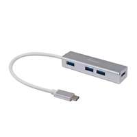EQuip EQuip USB-C to 4-port USB 3.2 Gen 1 Hubs Silver 128958