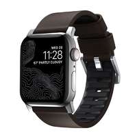 Nomad Nomad Active Strap Pro Brown, silver - Apple Watch Ultra 49mm 8/7 45mm/6/SE/5/4 44mm/3/2/1 42mm NM1A4mSNW0
