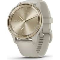 Garmin Garmin Vivomove Trend Cream Gold Stainless Steel Bezel with French Gray Case and Silicone Band 010-02665-02