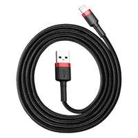 Baseus Baseus Cafule lightning Cable 2,4A 1m Black/Red CALKLF-B19