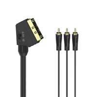 Hama Hama FIC AV összekötőkábel SCART-3RCA BE/KI 1,5m Black 00205156