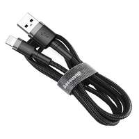 Baseus Baseus Cafule lightning Cable 2,4A 0,5m Black/Grey CALKLF-AG1