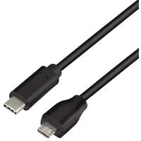 Logilink Logilink USB 2.0 cable USB-C male to micro-USB male 1m Black CU0197