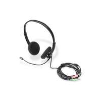 Digitus Digitus On Ear Office Headset with Noise Reduction 2x3.5 mm Stereo Black DA-12202