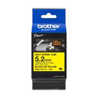 Brother Brother HSE-611E P-Touch szalag 5,2mm Black on Yellow - 1,5m HSE611E
