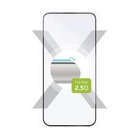FIXED FIXED teljes képernyővédő edzett üvegből, 2.5D technológia, iPhone 15-höz, fekete FIXGFA-1200-BK