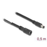DeLock DeLock DC Extension Male/famale cable 0,5m Black 83290