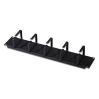 Digitus Digitus 2U cable management panel 5x cable rings 85x60mm Black (RAL 9005) DN-19 ORG-2U-SW