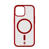 Cellularline Cellularline Pop Mag back cover with Magsafe support for Apple iPhone 15, clear/red POPMAGIPH15R