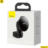 Baseus Baseus MagSafe autós telefontartó vezeték nélküli Qi töltő 15W Big Energy Black WXJN-01