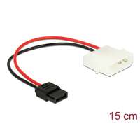 DeLock DeLock Power Cable Molex 4 pin plug to Slim SATA 6 pin receptacle 0,15m 85638