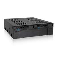 IcyDock IcyDock ExpressCage MB322SP-B 2x2.5" SAS/SATA HDD/SSD Mobile Rack +3.5" Slot for External 5.25" Bay