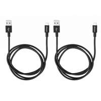 Verbatim Verbatim Sync & Charge Micro USB Cable 1m Black 2-Pack 48874