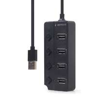 Gembird Gembird 4-port USB2.0 HUB with Switches Black UHB-U2P4P-01