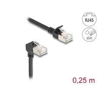 DeLock DeLock CAT6A S-FTP Patch cable 0,25m Black 80303