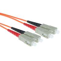 ACT ACT LSZH Multimode 50/125 OM2 fiber cable duplex with SC connectors 10m Orange RL3510