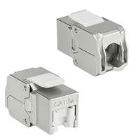 ACT ACT Keystone Jack RJ45 CAT6A Shielded toolless with shutter TD6525