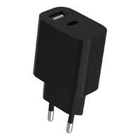 Gembird Gembird 2-Port Universal USB Charger A+C 2.4A Black TA-UC-2AC12-01-BK