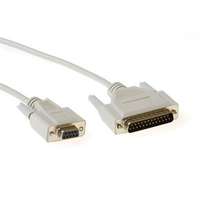 ACT ACT Serial connection cable 9 D-sub female to 25 pin D-sub male 1,8m Ivory AK1230