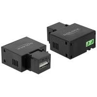 DeLock DeLock Keystone Module USB Type-A Charging Port 1 A Black 86505