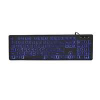 Gembird Gembird KB-UML3-02 3-color Backlight Multimedia Keyboard Black US