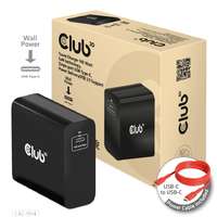 Club3D Club3D Travel Charger 140 Watt GaN technology, Single port USB Type-C, Power Delivery(PD) 3.1 Support CAC-1914EU